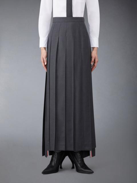 Thom Browne Twill Pleated Long Skirt