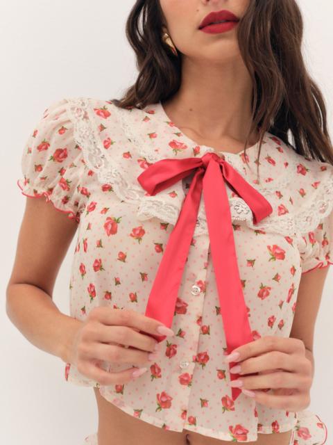 For Love & Lemons Leah Crop Top