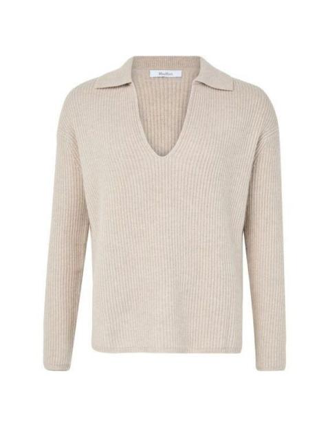 Max Mara MAX MARA Polo Neck Beige Cashmere Sweater New & Authentic (W