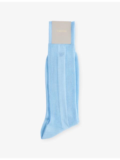 TOM FORD Crew Ribbed Cotton Socks