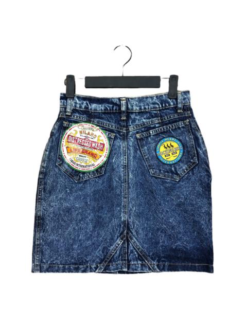 Other Designers Distressed Denim - Distressed Wash Mocking Bird Denim Skirt