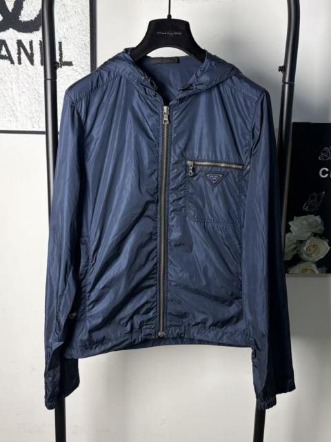 Prada Prada Nylon Metal Triangle Logo Jacket