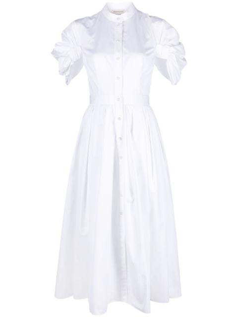 Alexander Mc Queen Organic Cotton Midi Dress