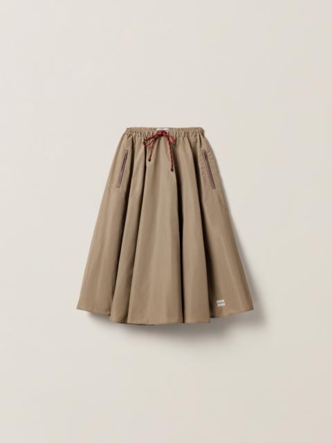 Miu Miu Technical fabric skirt