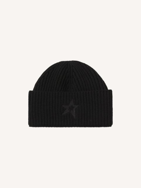 PERFECT MOMENT Knitted Ribbed Star Beanie