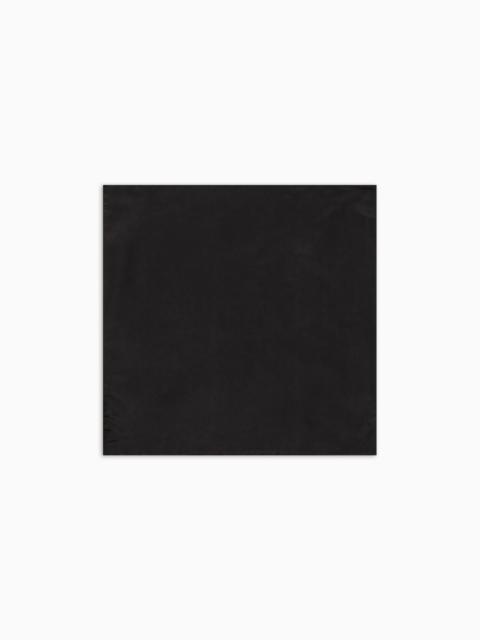 EMPORIO ARMANI Pure silk pocket square with jacquard micro-motif