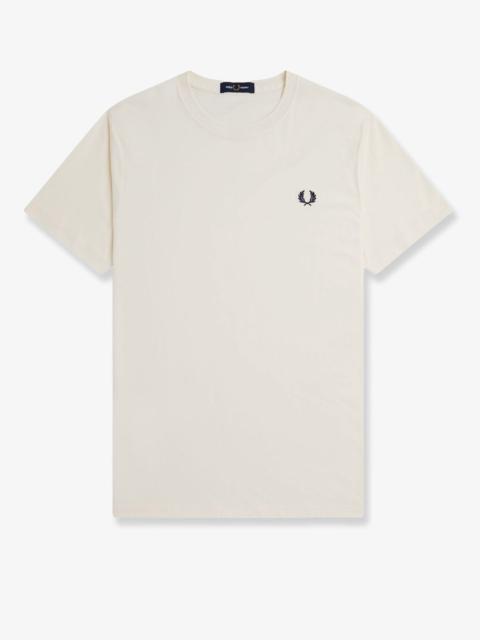 Fred Perry Cotton T-Shirt With Logo Embroidery