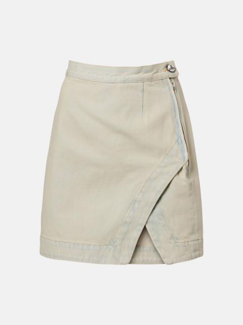 Vivienne Westwood Rita faded denim miniskirt