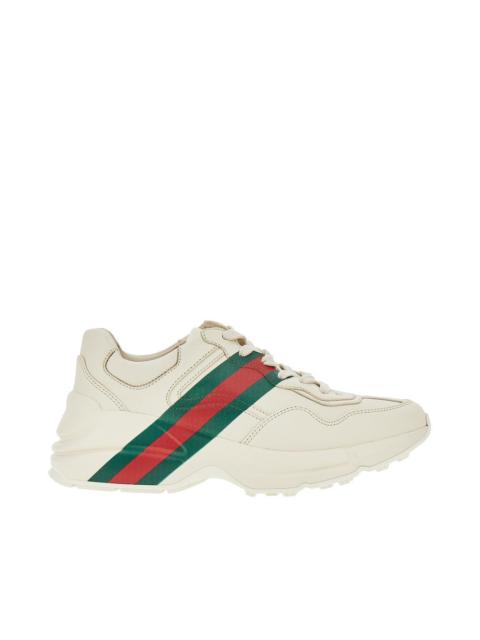 GUCCI Gucci Rython Leather Sneakers Beige Women