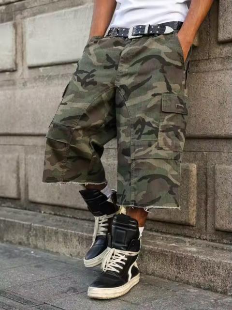 Other Designers Japanese Brand - Cargo distressed camo jorts