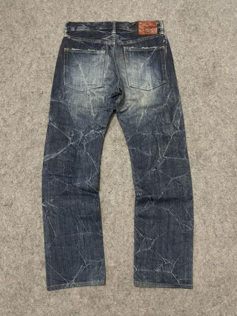 Eternal comfortable non selvedge distressed denim pant