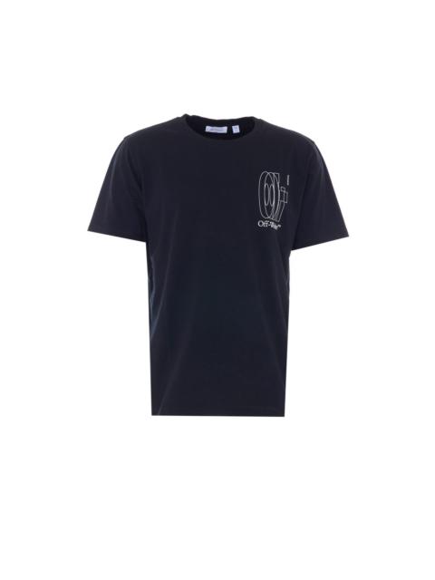 Off-White Off White Men Outline Double Arrow Slim T-Shirt
