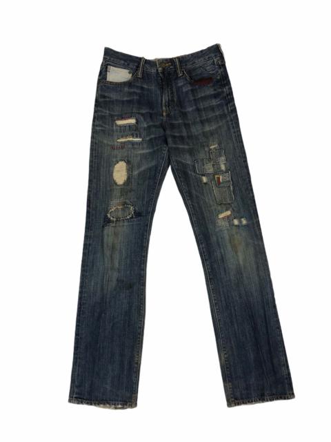 Other Designers Vintage - Japanese Brand Back Number Patched Jeans