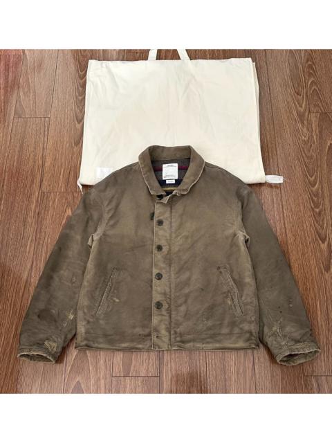 visvim VISVIM 22AW PURSER DECK JKT G.CORDS — Distressed & Oil-Stained Jacket (German Corduroy Cotton)