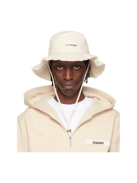 JACQUEMUS Off-White Les Classiques 'The Artichaut' Bucket Hat