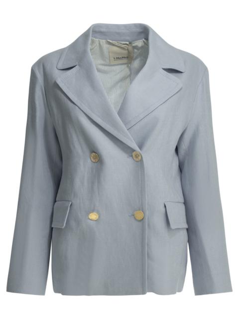 Other Designers Max Mara S Linen Double-breasted Blazer