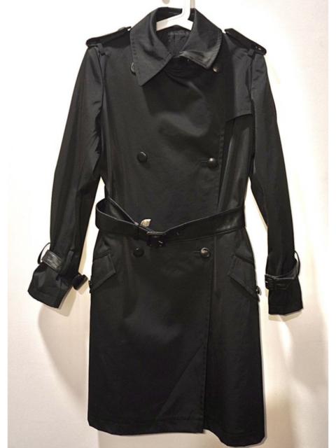 Yohji Yamamoto YOHJI YAMAMOTO LEATHER TRENCH COAT