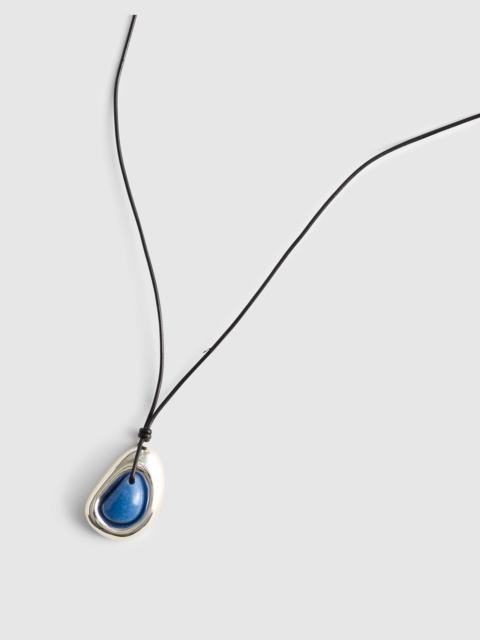 Madewell Semiprecious Sculptural Pendant Cord Necklace