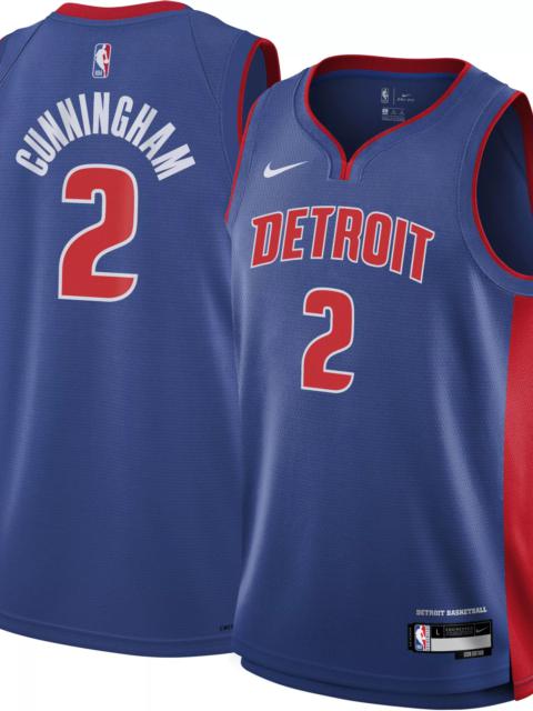 Nike Nike Youth Detroit Pistons Cade Cunningham #2 Blue Swingman Jersey