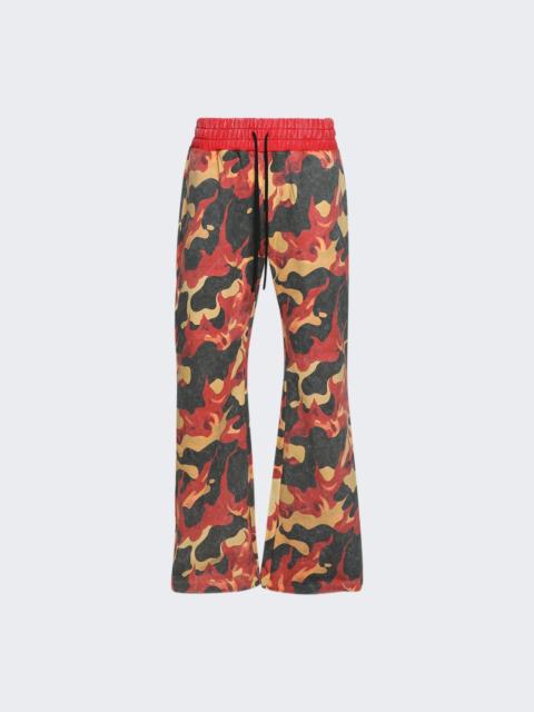 WHO DECIDES WAR Flame Camo Sweatpant Multi