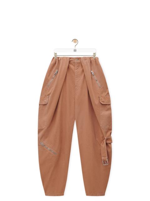 Balloon cargo trousers in cotton