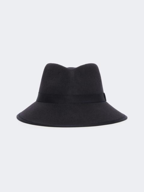 Max Mara Wool felt hat - MIDNIGHTBLUE