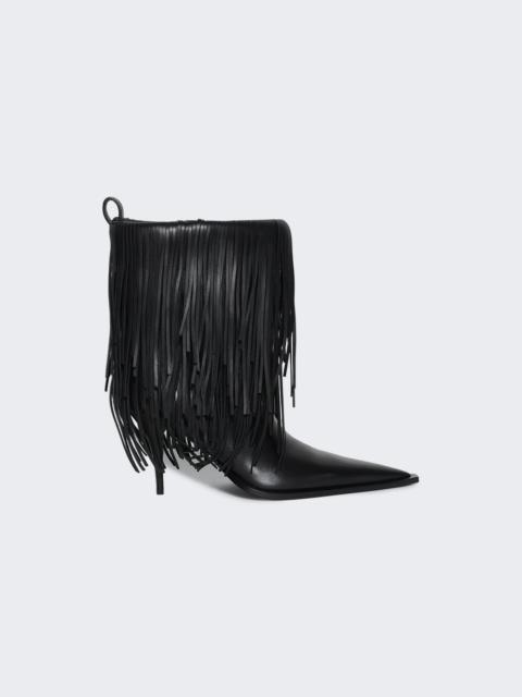 BALENCIAGA Fringe Bootie Black