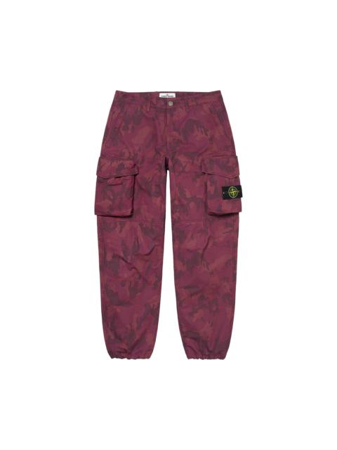 Supreme Supreme x Stone Island Reactive Ice Camo Ripstop Cargo Pant 'Red'