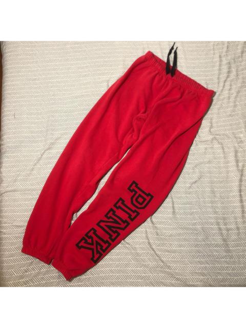 Other Designers Victoria's Secret PINK Women's Red and Black Joggers-tracksuits
