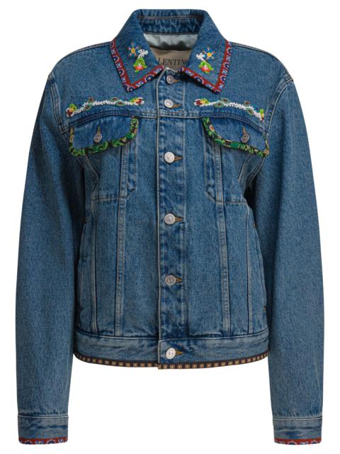 Valentino Valentino Embroidery Denim Jacket