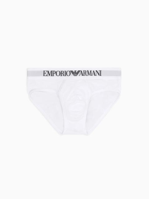 EMPORIO ARMANI Basic briefs with logo waistband