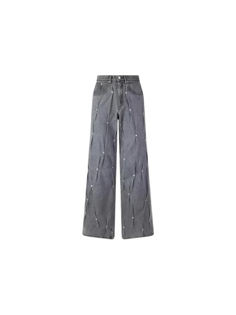 KUSIKOHC KUSIKOHC Multi Rivet Denim Pants Gray