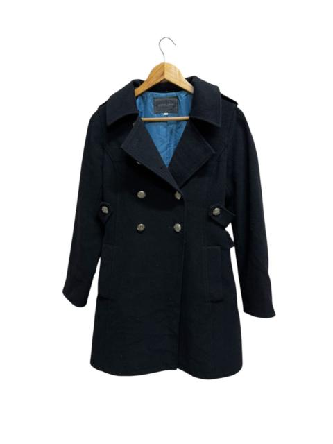 Other Designers PPFM - Peyton Place Wool Treche Coat Belted Jacket