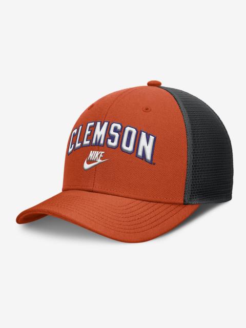 Nike Clemson Legacy Arch Rise Men's Nike Dri-FIT College Trucker Adjustable Hat