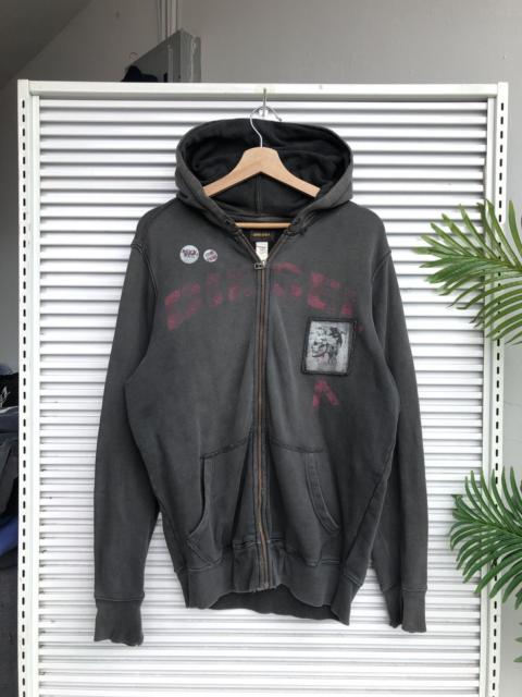 Diesel Vintage Diesel Patch Work Distressed Hoodies/ Travis Scott