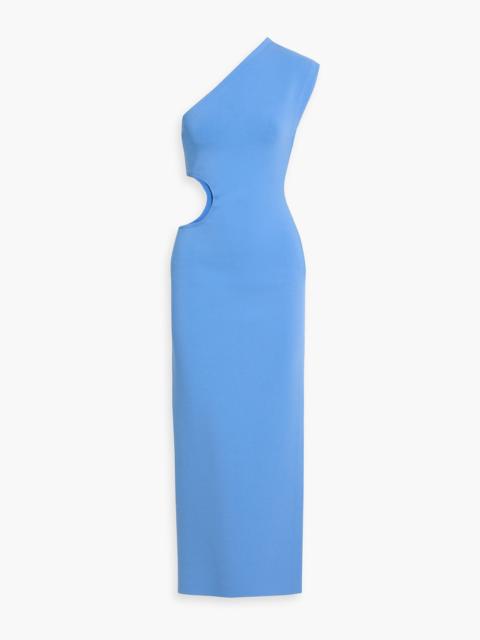 Cult Gaia Linnea one-shoulder cutout stretch-knit maxi dress