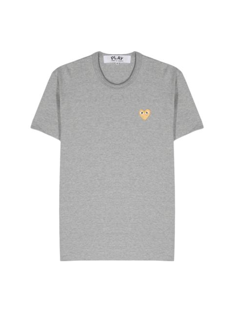 Comme des Garçons PLAY UNISEX SHORT SLEEVE GOLD HEART - GREY