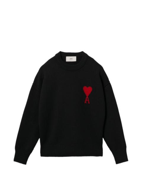AMI Paris Ami Paris Men Ami De Coeur Wool Crewneck Sweater