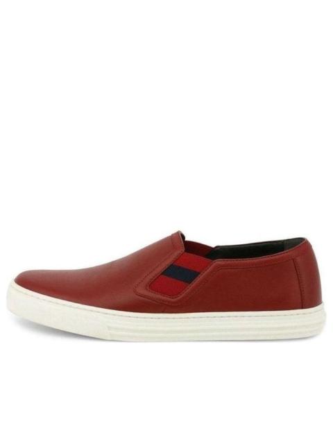 (WMNS) Gucci Leather Low 'Maroon' 473974-A3850-6078