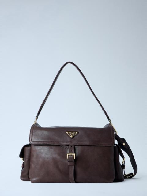 Prada Sienna Explore Medium Nappa Leather Shoulder Bag