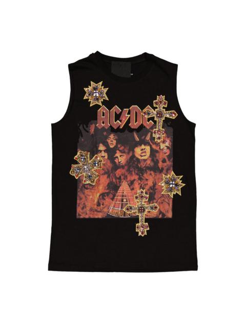 Other Designers Tiger in the Rain Ladies ACDC Sleeveless Print T-Shirt