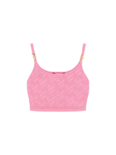 VERSACE Versace La Greca Cropped Top Women