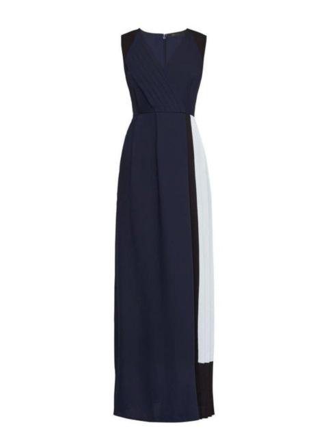 Other Designers BCBGMAXAZRIA - Colorblocked Faux Wrap Jumpsuit
