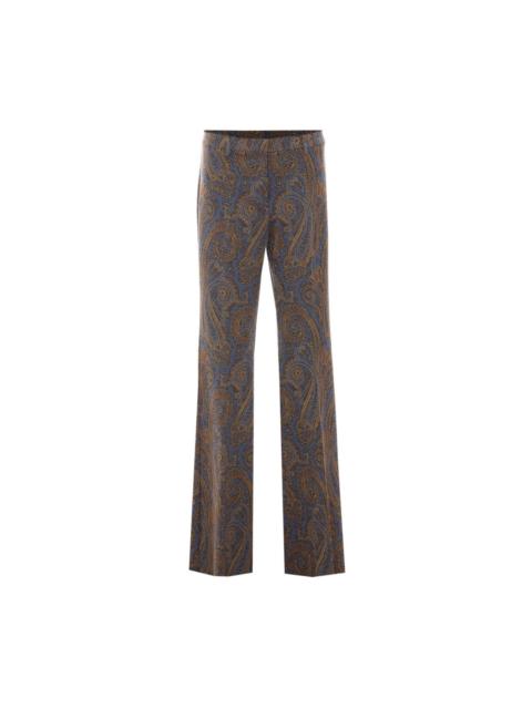 Etro Etro Women Fit And Flare Pants With Paisley Motif