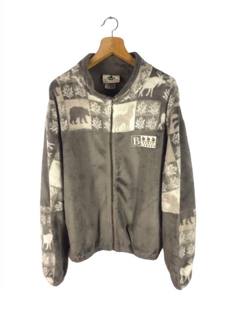 Other Designers Vintage - LAST CALL💥BANFF CANADA MAPLE LEAF FLEECE ZIPPER JACKET