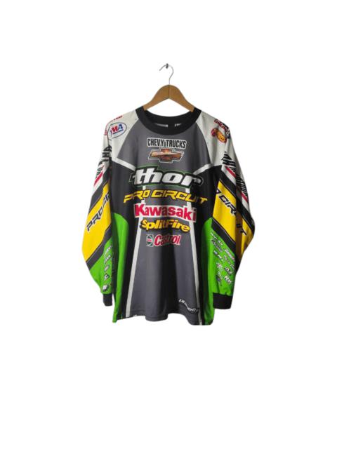 Sportswear - VINTAGE THOR MADE IN USA MOTORCYCLE RACING JERSEY LONGSLEEVE