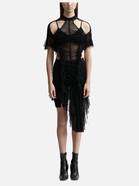 ESTER MANAS RUCHED LOW WAIST DRESS