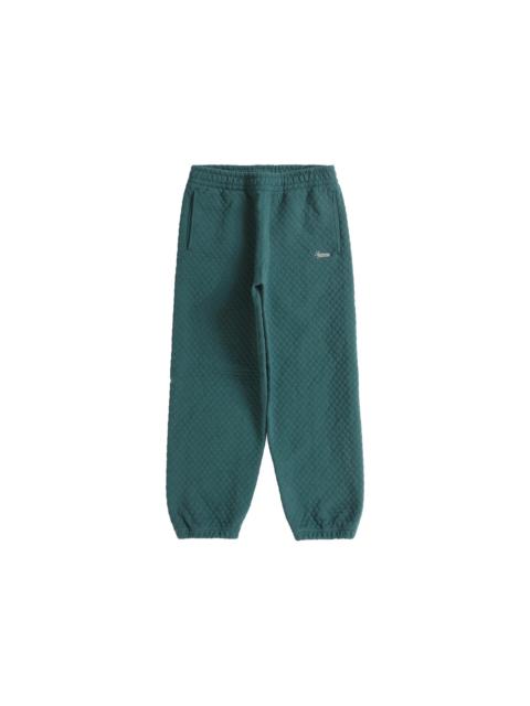Supreme Supreme Micro Quilted Sweatpant Dark Pine