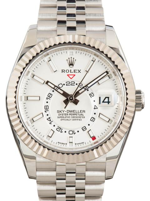 ROLEX Rolex Sky-Dweller White Dial 336934 Jubilee Bracelet