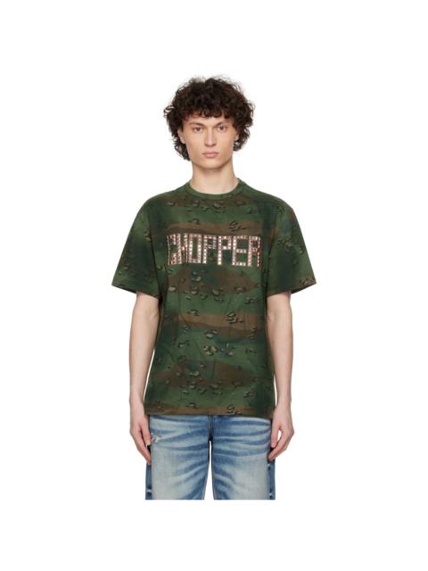 Thug Club Khaki Camoflage 'Chopper' T-shirt | ssense